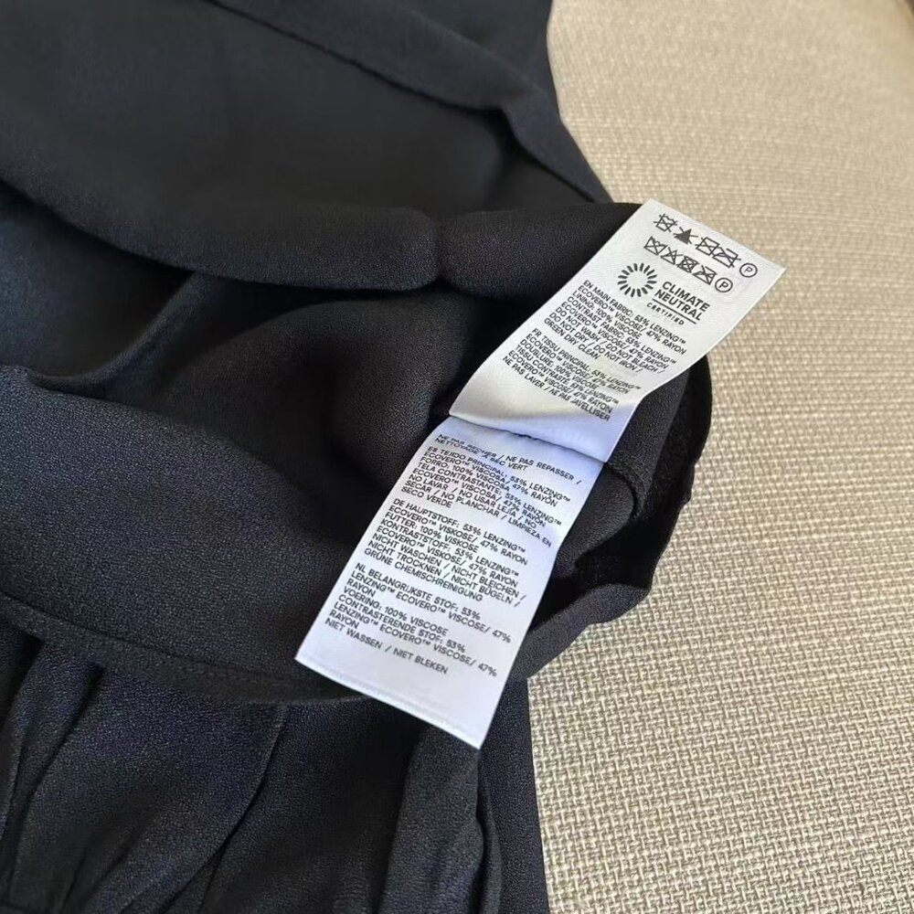 ✨ SALE Reformation Camira Midi Dress Sz2 Black Noir Slip French Party Cocktail - Picture 8 of 11